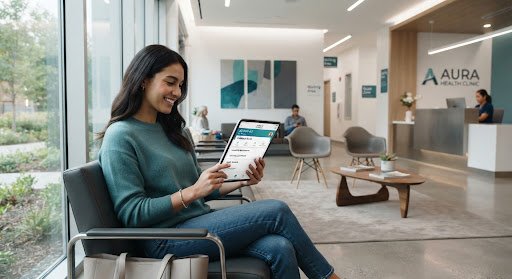 Modern healthcare clinic